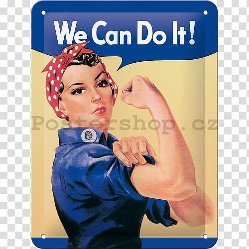 We Can Do It! Second World War Rosie the Riveter United States, we can do it transparent background PNG clipart