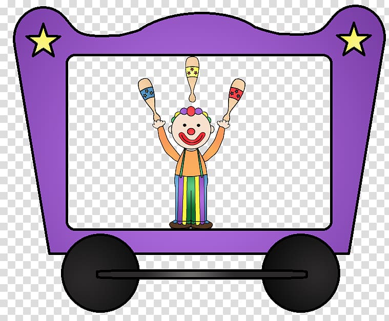 Circus train Clown Juggling , Circus transparent background PNG clipart