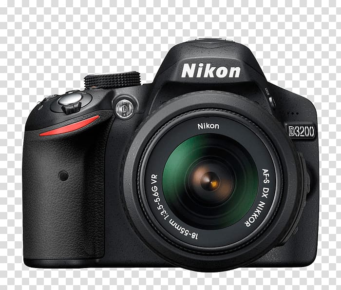 Nikon D3200 Nikon D3300 Digital SLR Nikon DX format, Camera transparent background PNG clipart