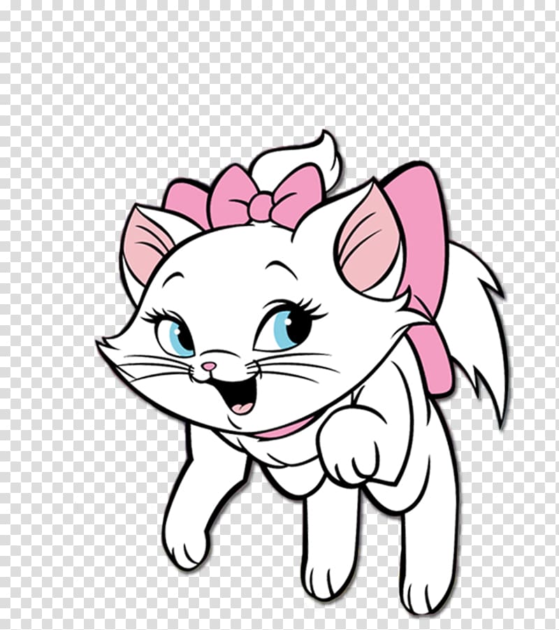 Marie Drawing YouTube Party, kitten transparent background PNG clipart