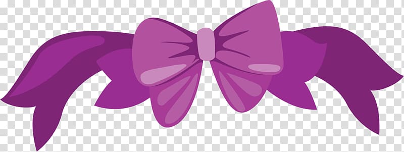 Butterfly Purple Ribbon , Little fresh Purple Bow Tie transparent background PNG clipart