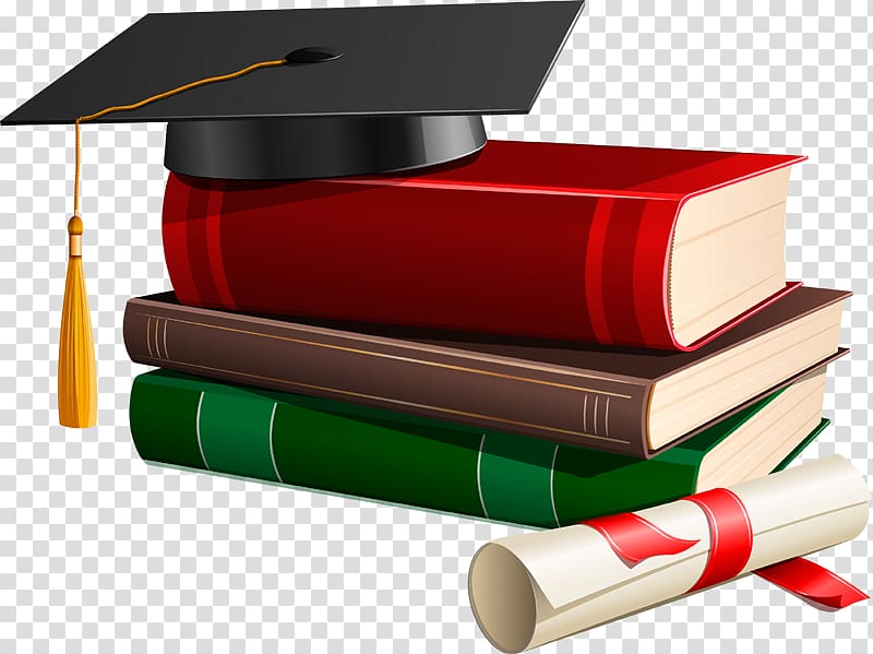 Graduation ceremony Square academic cap Bachelors degree , books transparent background PNG clipart