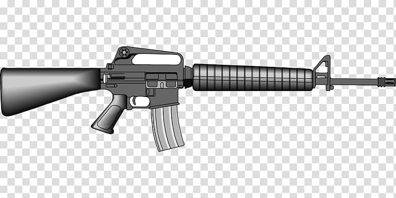 M16 rifle Weapon , gunshot transparent background PNG clipart