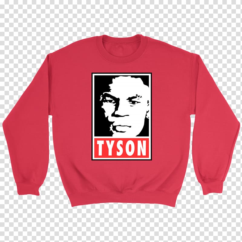 T-shirt Hoodie Crew neck Sweater, Mike Tyson transparent background PNG clipart