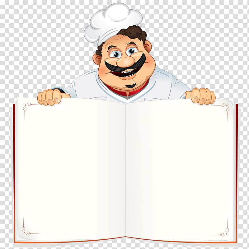 hand-painted cartoon chef transparent background PNG clipart