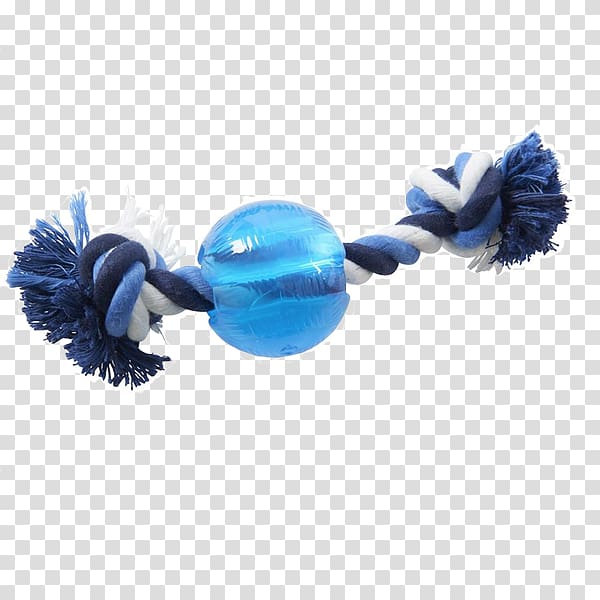 Dog Toys Ball Rope Blue, Dog transparent background PNG clipart