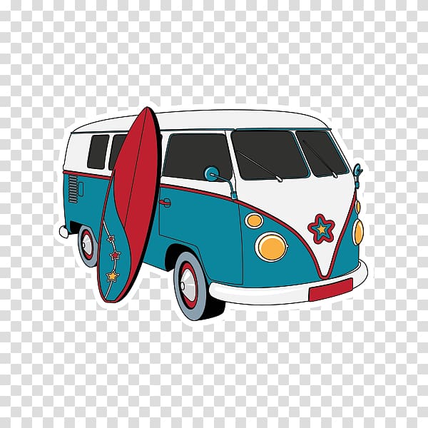 Volkswagen Type 2 Car Wall decal Sticker, car transparent background PNG clipart