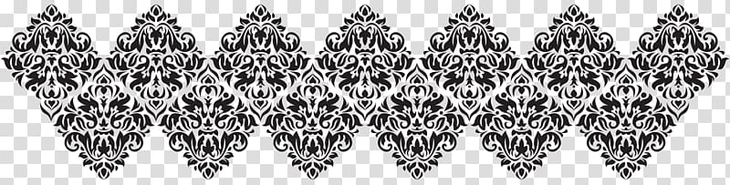 black and white floral strap illustration, , Design Decoration transparent background PNG clipart