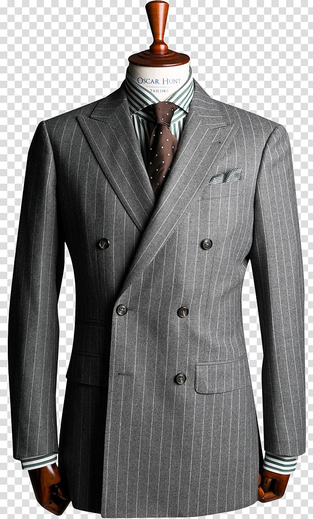 Suit Tuxedo Formal wear Pin stripes Blazer, suspenders transparent background PNG clipart