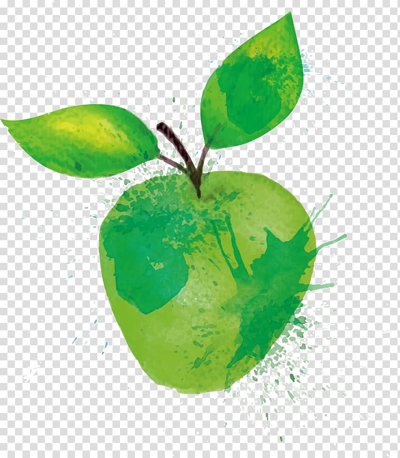 Orange juice Fruit Watercolor painting, Watercolor apple transparent background PNG clipart