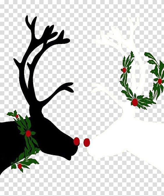 Christmas lights Screensaver Christmas tree , Black and White Christmas reindeer transparent background PNG clipart