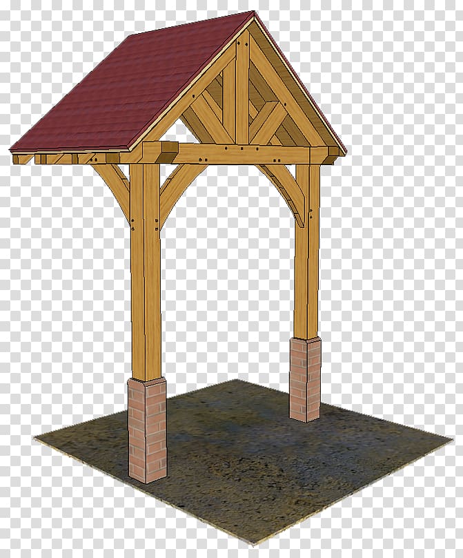 Timber roof truss Timber framing Porch, house transparent background PNG clipart