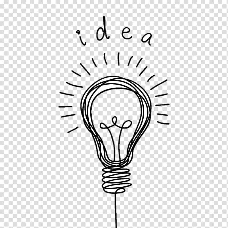 filament bulb with idea text illustration, TED Idea Innovation Convention Business, Light bulb transparent background PNG clipart