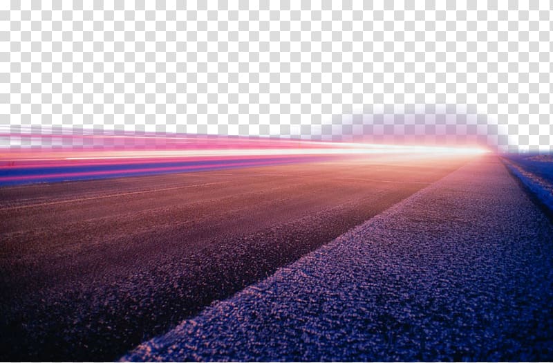 the speed of light on the road transparent background PNG clipart
