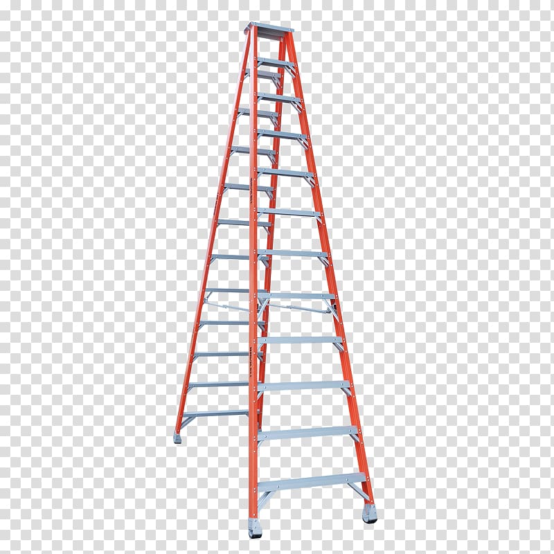 Louisville Ladder Fiberglass Keukentrap Aluminium, ladders transparent background PNG clipart