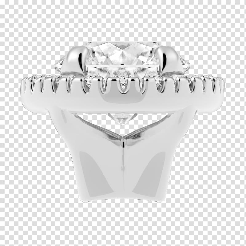 Wedding ring Silver Body Jewellery, Prong Setting transparent background PNG clipart