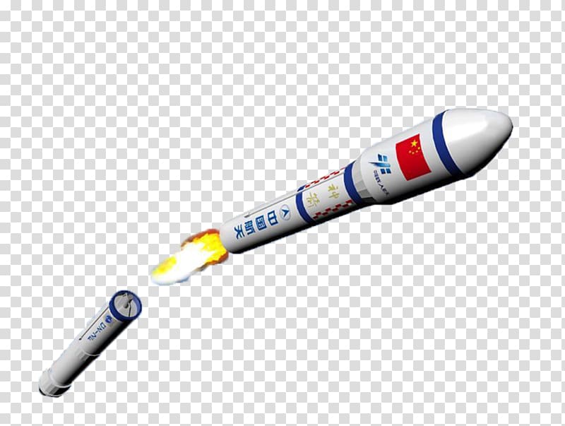 Jiuquan Satellite Launch Center Tiangong-2 Tiangong-1 Space station Rocket, Temple II rocket transparent background PNG clipart