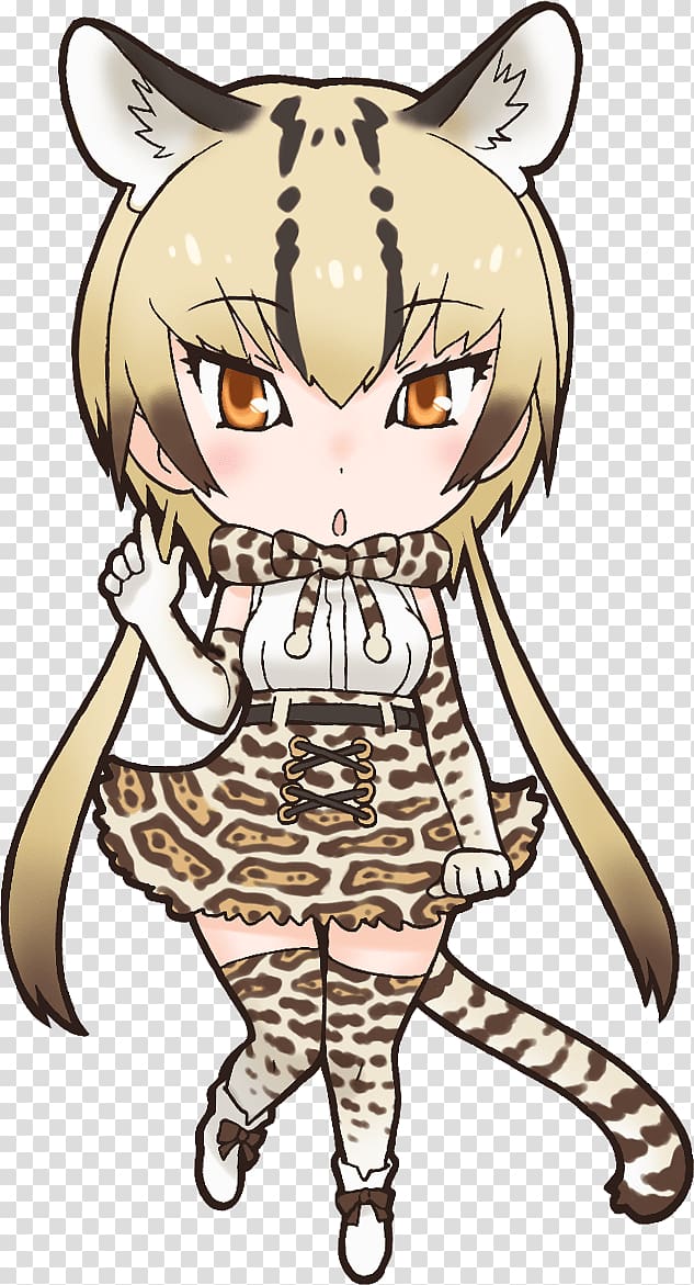 Kemono Friends Cat Ocelot Whiskers Tiger, kemono friends wikia transparent background PNG clipart