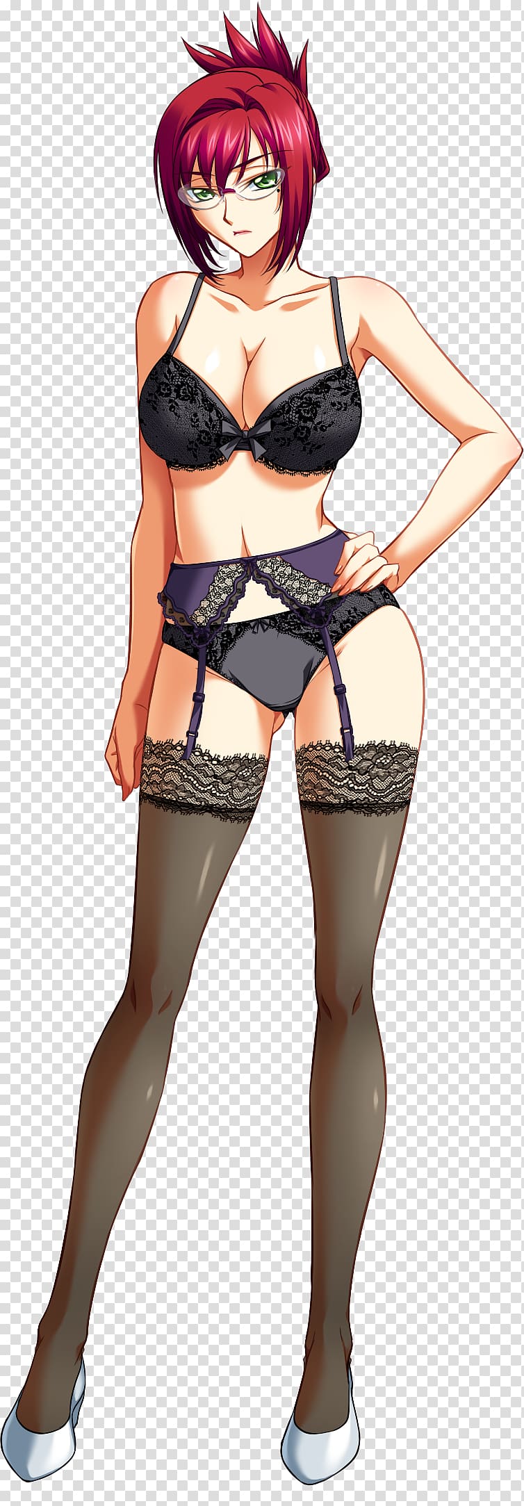 Mangaka Lingerie Pin Up Girl Anime Thigh Anime Transparent Background PNG Clipart HiClipart