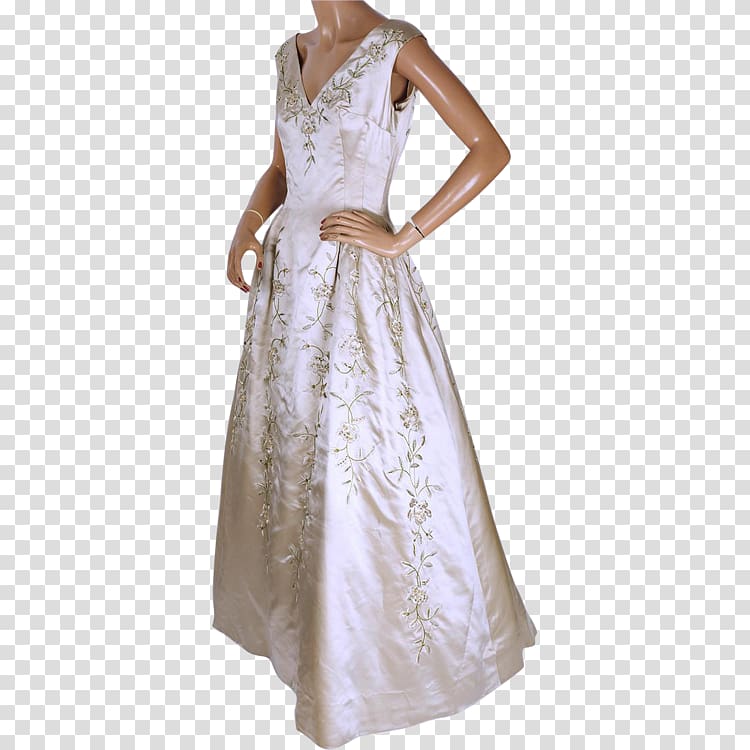 Wedding dress Ball gown Evening gown, dress transparent background PNG clipart