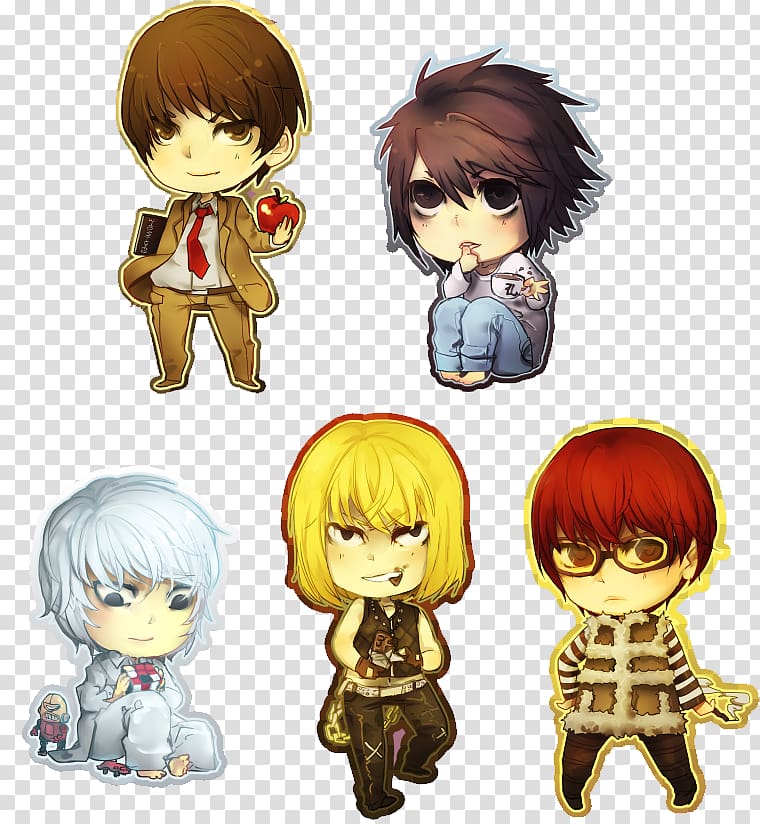 Mello Near Light Yagami Death Note, Chibi transparent background PNG  clipart | HiClipart