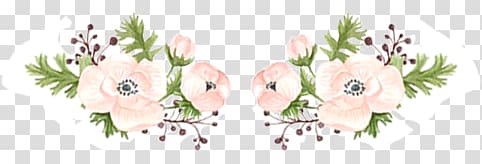pink flowers floral background material transparent background PNG clipart