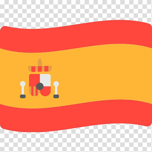 Flag of Spain Emoji Text messaging, triangular flag transparent background PNG clipart