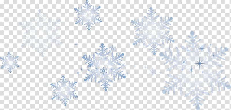 several assorted snowflakes illustration, Snowflake Pattern, Blue Snowflake transparent background PNG clipart