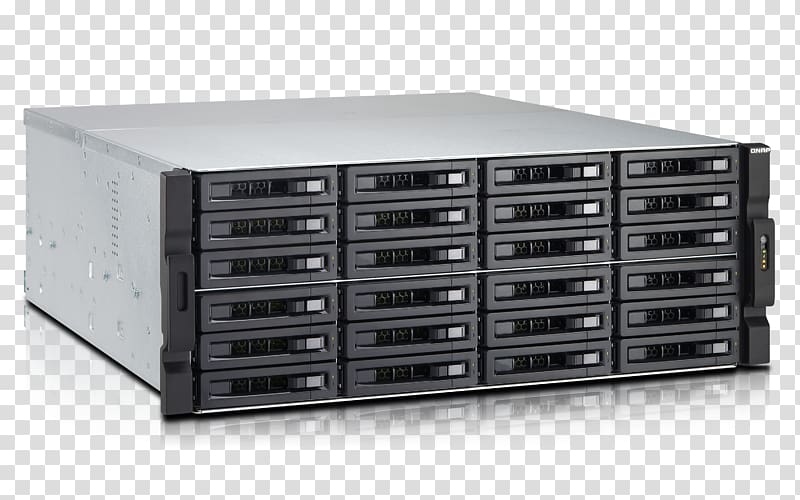 Network Storage Systems Serial Attached SCSI Serial ATA QNAP Systems, Inc. Hard Drives, rack transparent background PNG clipart