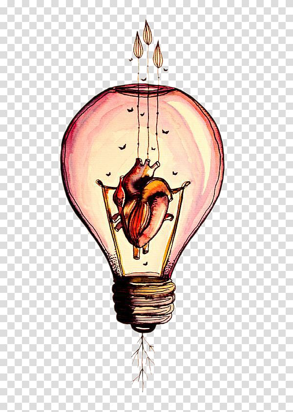 The Drawing Collection Heart Light Creative Illustration Heart