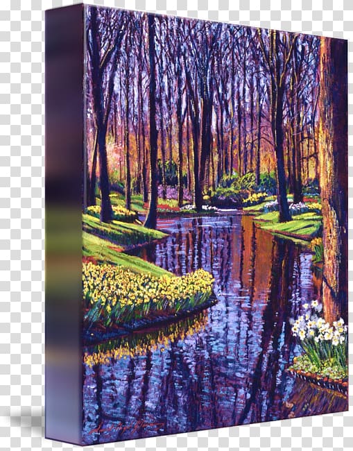 Bayou Painting Swamp Gallery wrap Canvas, First Day Of Spring transparent background PNG clipart