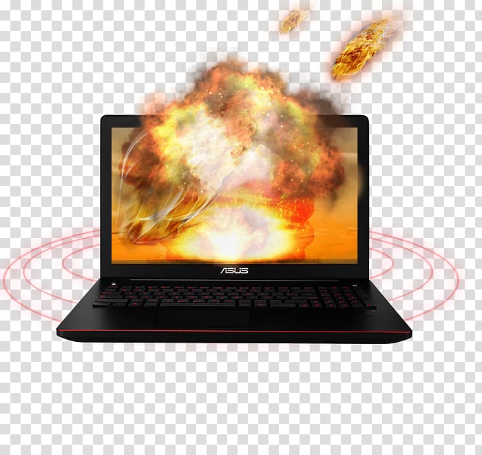 Laptop Intel Core i7 Asus GeForce, glare efficiency transparent background PNG clipart