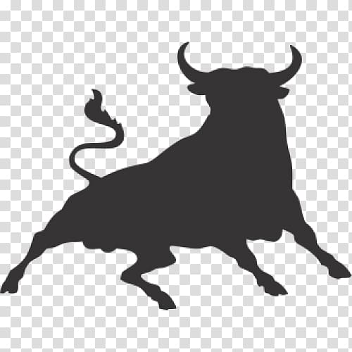 Spanish Fighting Bull Bumper sticker Decal, bull transparent background PNG clipart