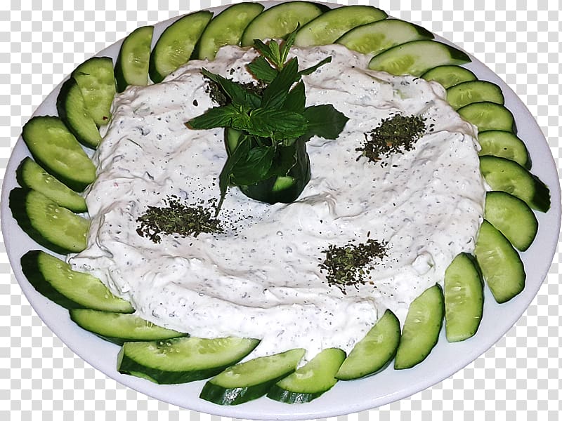 Vegetarian cuisine Meze Tzatziki Muhammara Dish, salad transparent background PNG clipart