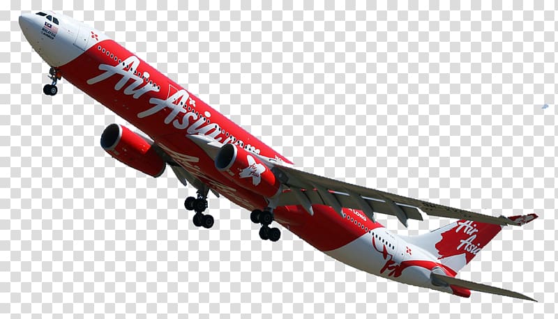 Airbus A330 Aircraft Airline AirAsia Boeing 767, aircraft transparent background PNG clipart