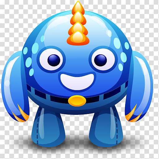 ICO Monster Icon, Cute Big Head Monster transparent background PNG clipart