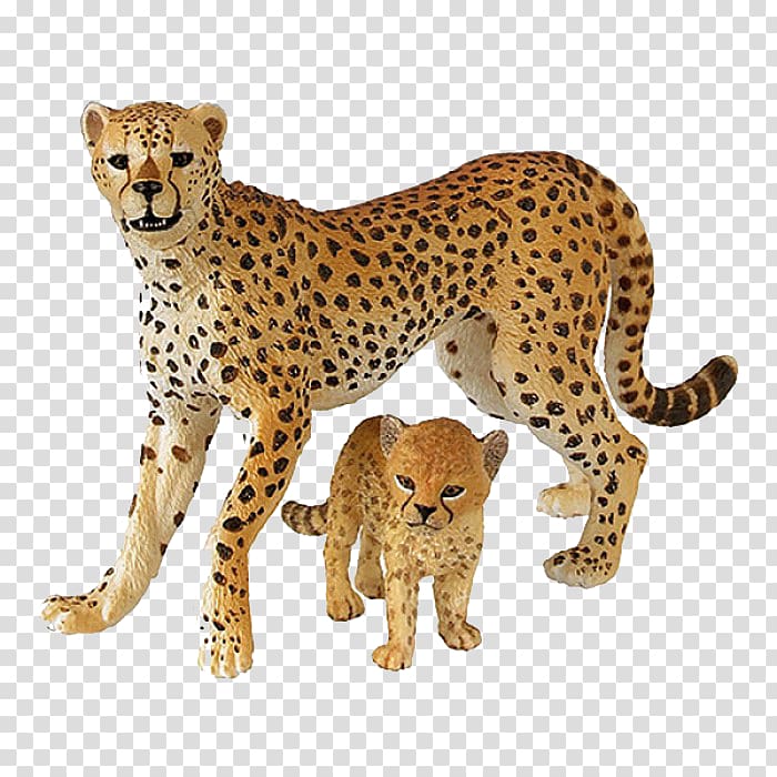 Cheetah Eurasian lynx Toy Schleich Lion, Cheetah Free transparent background PNG clipart
