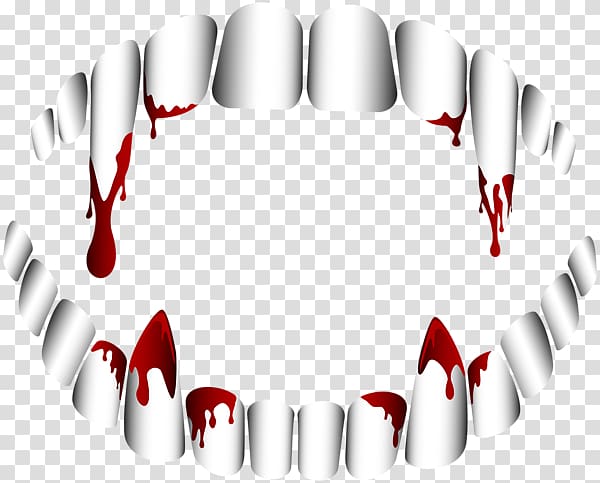 bloody teeth transparent background PNG clipart