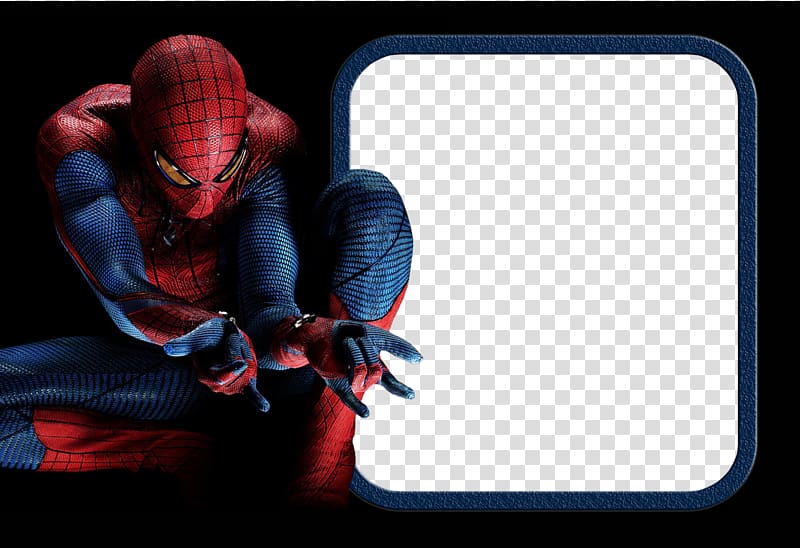 spiderman blue background