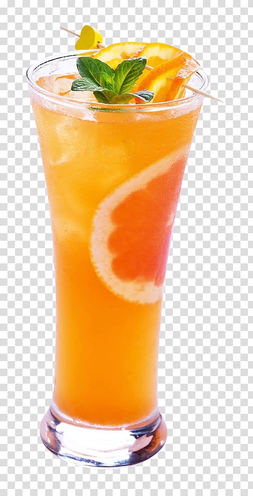 highball glass filled with orange juice, Orange juice Sea Breeze Cocktail Tequila Sunrise, Lemon red grapefruit juice transparent background PNG clipart