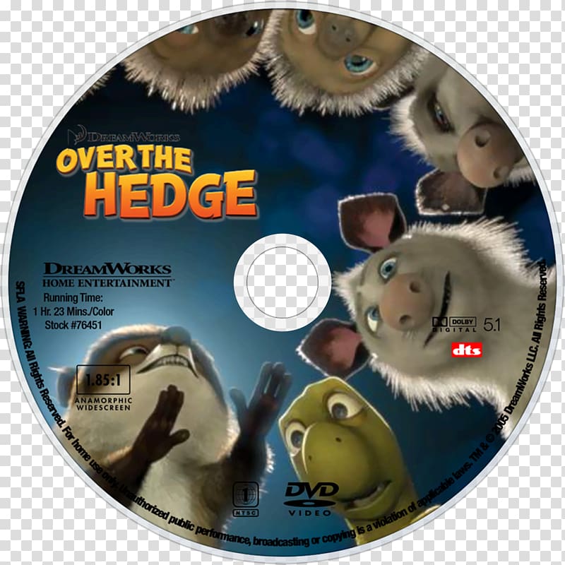 Hollywood DVD Over the Hedge Heather Verne, dvd transparent background PNG clipart
