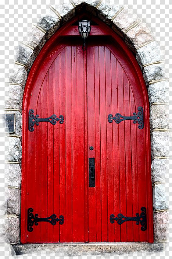 Doorstop Red Building House, European church building frames transparent background PNG clipart
