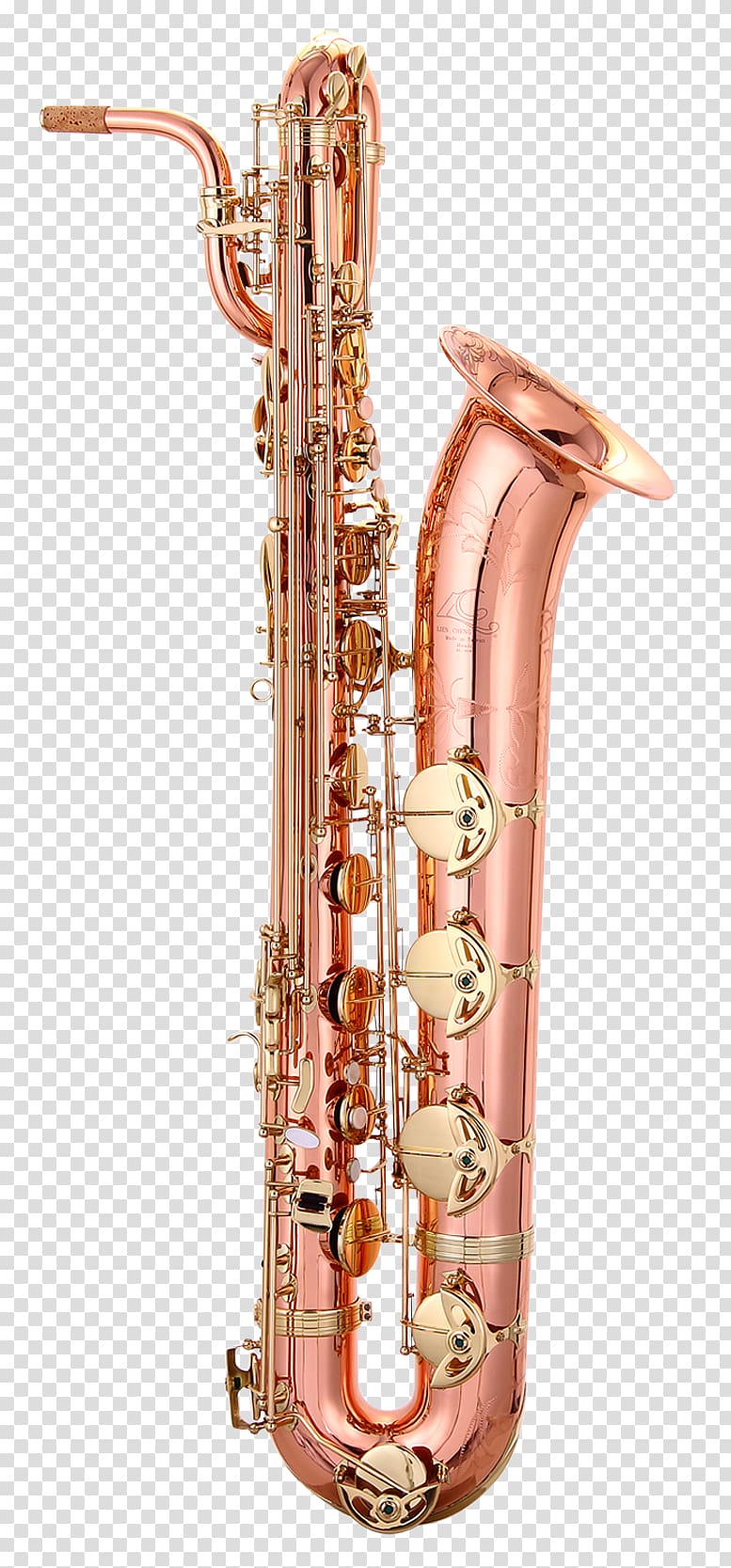 Baritone saxophone Clarinet family Bass oboe Copper, Saxophone transparent background PNG clipart