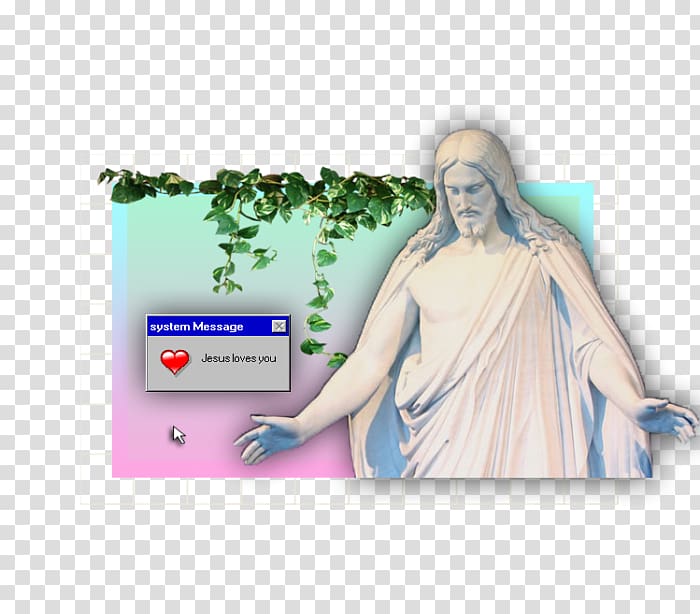 Christus Tumblr Statue Vaporwave, others transparent background PNG clipart