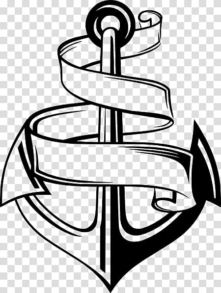 Coloring book Anchor Adult Child, White anchor transparent background PNG clipart