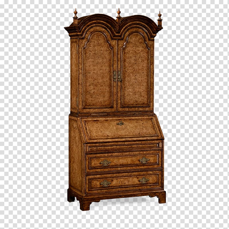 Cabinetry Secretary desk Queen Anne style furniture Hutch, door transparent background PNG clipart