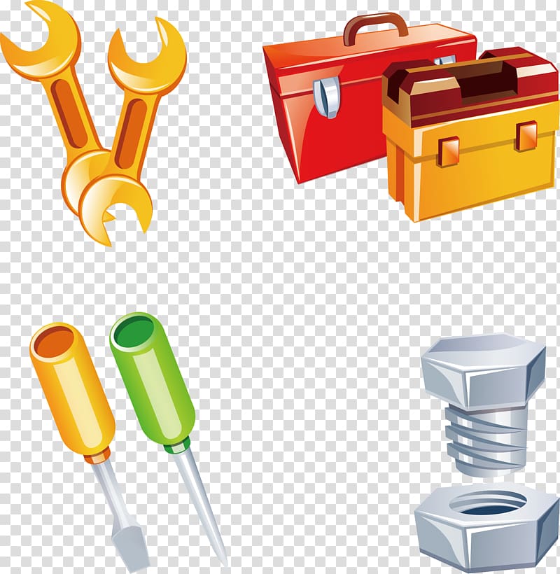 , painted tools creative workers transparent background PNG clipart