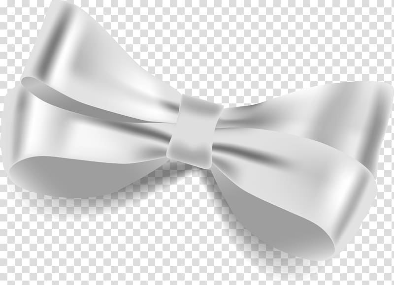 Bow tie Butterfly White Ribbon, Beautiful white bow tie transparent background PNG clipart