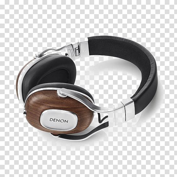 Headphones Denon High fidelity Sound Head-Fi, Denon Headphones transparent background PNG clipart