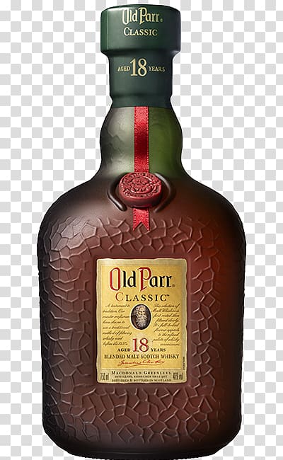 Whiskey Scotch whisky Grand Old Parr Liqueur Diageo, 18 years old transparent background PNG clipart